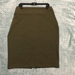 Olive Green Skirt